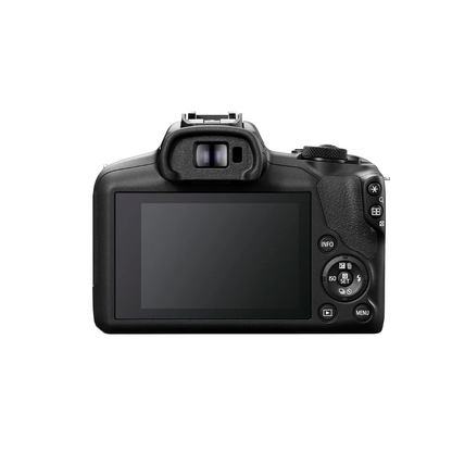 UNBOXED Canon EOS R100 24.1MP APS-C mirrorless camera with RF-S 18-45mm f/4.5-6.3 IS STM lens in black