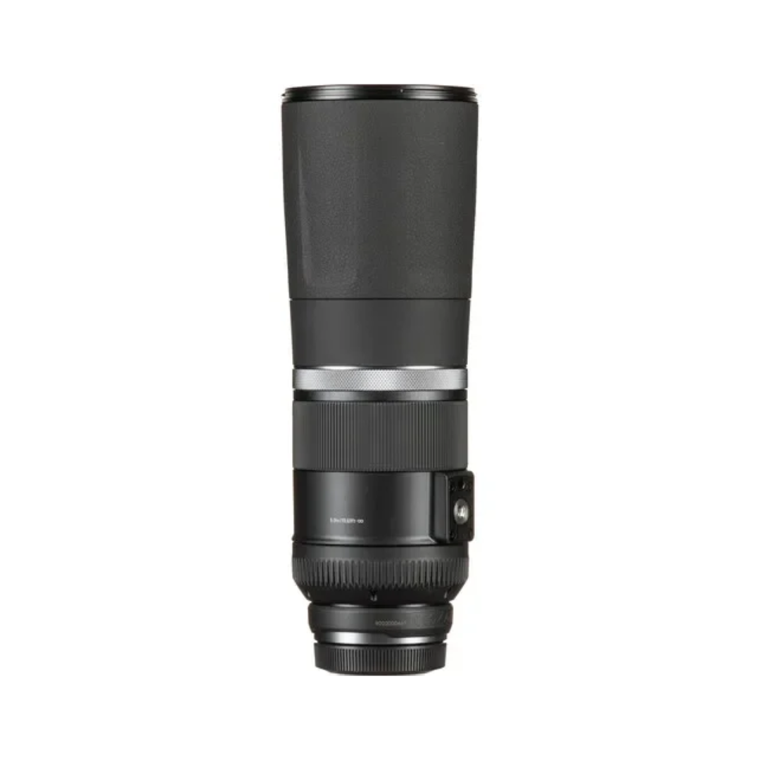 Unboxed Canon RF 800mm f/11 IS STM super-telephoto lens for Canon RF-mount mirrorless cameras.