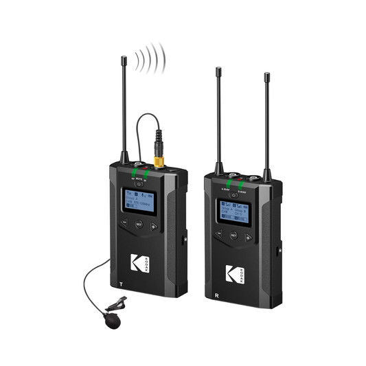 KODAK WM2 Wireless Microphone System with Receiver and Transmitter