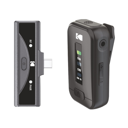 KODAK WM9 Wireless Microphone for Clear Audio Recording