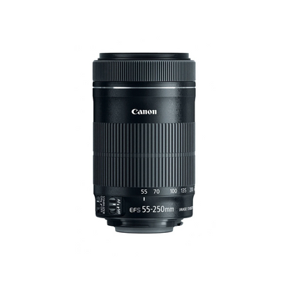 Used Canon EF-S 55-250mm f/4-5.6 IS STM Telephoto Zoom Lens for Canon DSLR Cameras