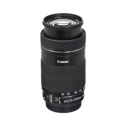 Used Canon EF-S 55-250mm f/4-5.6 IS STM Telephoto Zoom Lens for Canon DSLR Cameras
