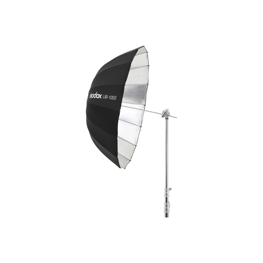 Godox UB-105S 105cm white reflective photography umbrella for studio flash lighting at Camera Club