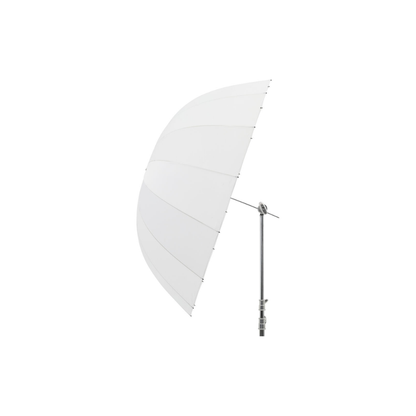 Unboxed Godox UB-165D deep parabolic umbrella for studio flash lighting setup at Camera Club