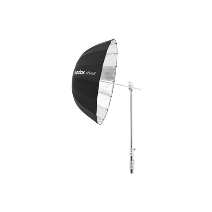 Unboxed Godox UB-85S silver reflective studio umbrella for flash photography