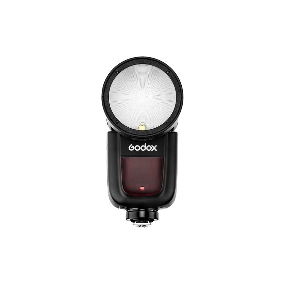 Unboxed Godox V1-N round head TTL flash kit for Nikon cameras with accessories at Camera Club