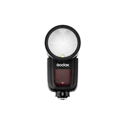 Unboxed Godox V1-N round head TTL flash kit for Nikon cameras with accessories at Camera Club