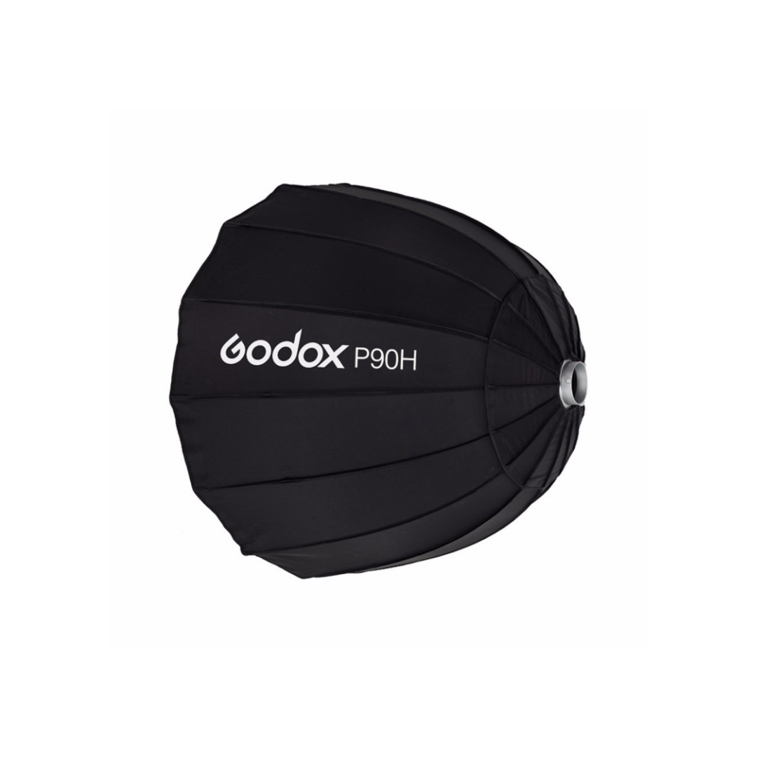 Unboxed Godox P90H parabolic umbrella softbox for photography lighting