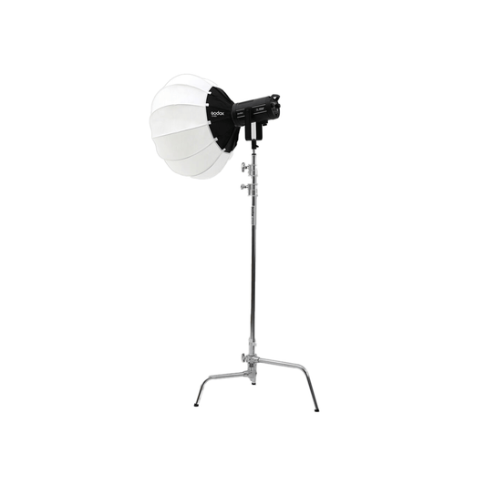 Unboxed Godox CS65D collapsible lantern softbox with Bowens mount for studio flash lighting setup at Camera Club