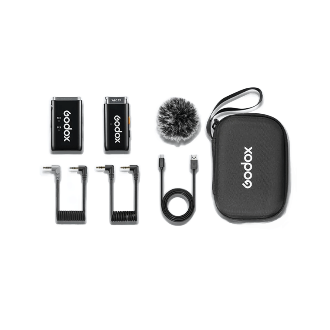 Godox WEC Series wireless microphone system for clear audio recording