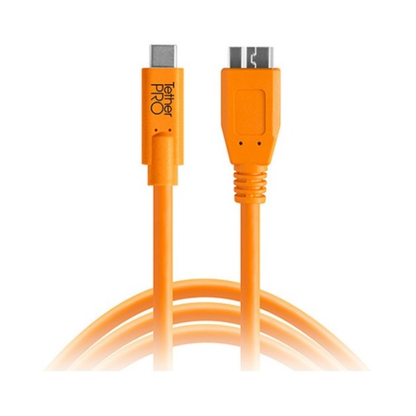 Tether Tools TetherPro USB-C to USB 3.0 Micro-B Cable 15ft (4.6m) Orange