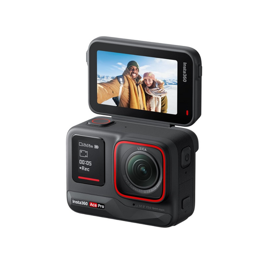 Unboxed Insta360 Ace Pro action camera with accessories