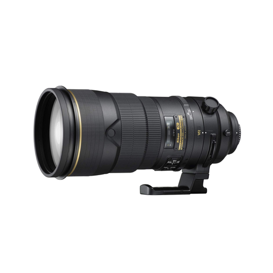 Used Nikon AF-S 300mm f/2.8G II ED VR professional telephoto lens for sports and wildlife photography, available at Camera Club
