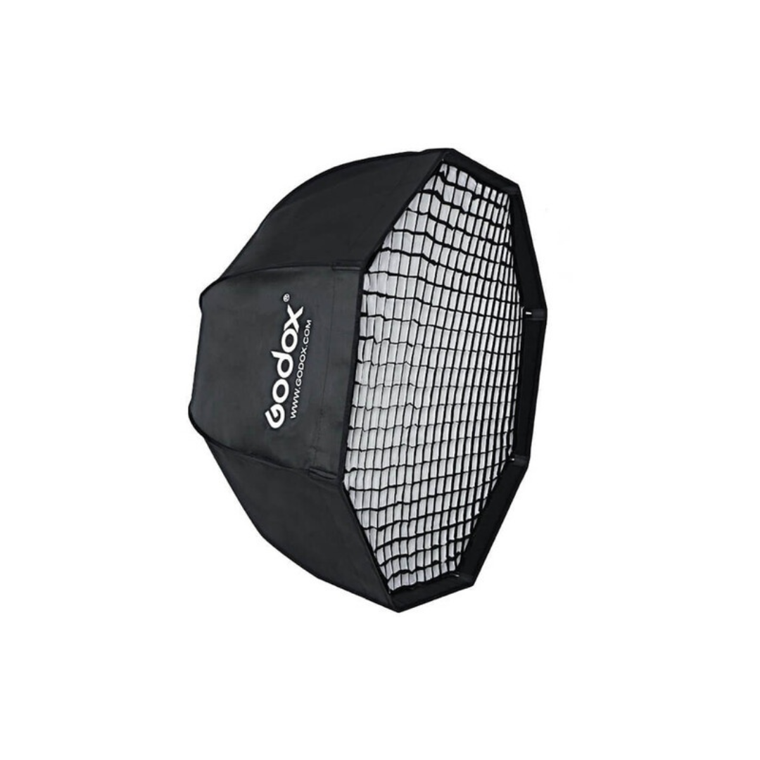 Unboxed Godox SB-GUE80 flash accessory for studio and speedlight lighting setups available at Camera Club