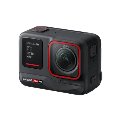 Used Insta360 Ace Pro action camera front view with lens and screen