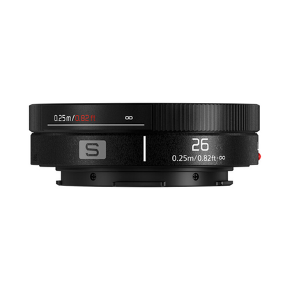 Panasonic Lumix S 26mm F8 ultra-compact pancake lens for L-Mount cameras