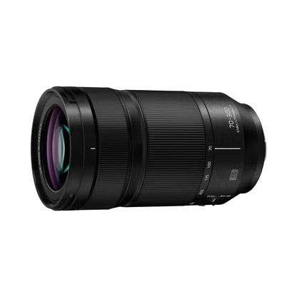 Panasonic Lumix S 70-300mm F4.5-5.6 Macro O.I.S. telephoto zoom lens S-R70300GC for L-Mount cameras available at Camera Club