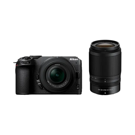 Nikon Z30 mirrorless camera combo kit with 16-50mm and 50-250mm zoom lenses