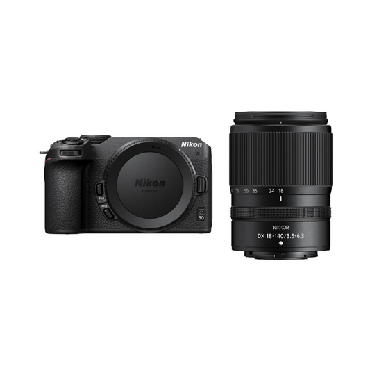 Nikon Z30 mirrorless camera bundle with Z DX 18-140mm versatile zoom lens