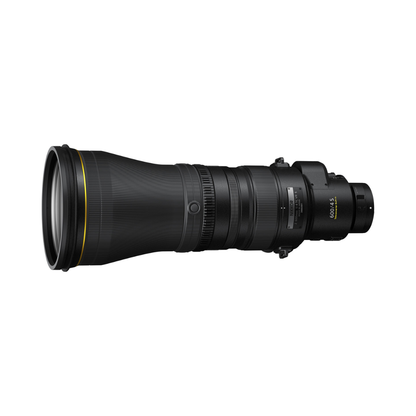 Nikon NIKKOR Z 600mm f/4 TC VR S super-telephoto mirrorless lens with built-in 1.4x teleconverter, VR stabilization and professional wildlife sports photography use.