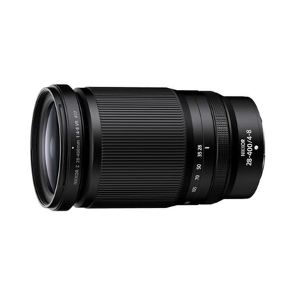 Nikon NIKKOR Z 28-400mm f/4-8 VR Lens versatile zoom lens for mirrorless Z series cameras, available at Camera Club