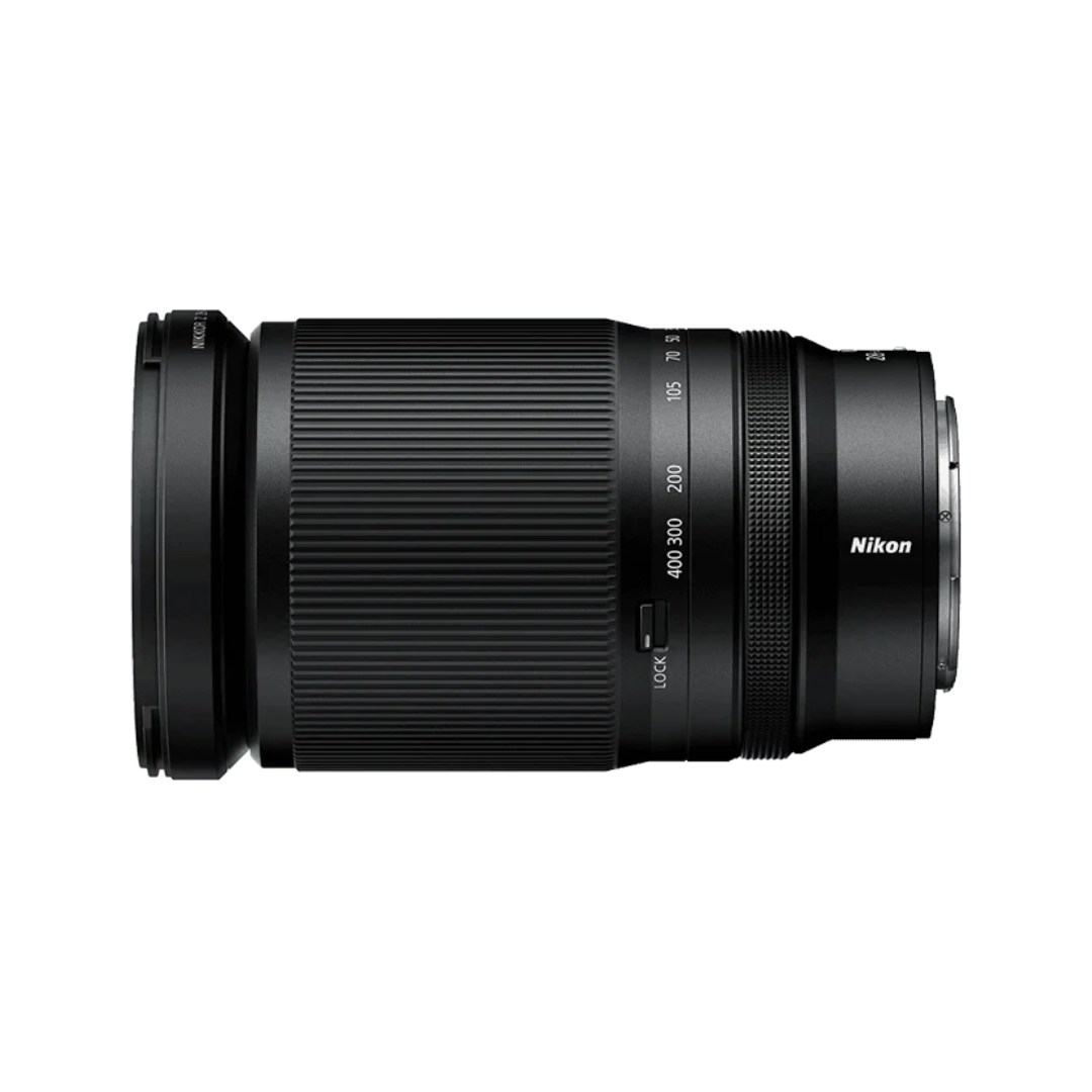 Nikon NIKKOR Z 28-400mm f/4-8 VR Lens versatile zoom lens for mirrorless Z series cameras, available at Camera Club