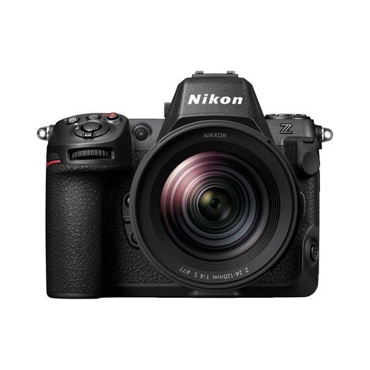Nikon Z8 mirrorless camera with 24-120mm lens kit for professional photography and 8K video recording