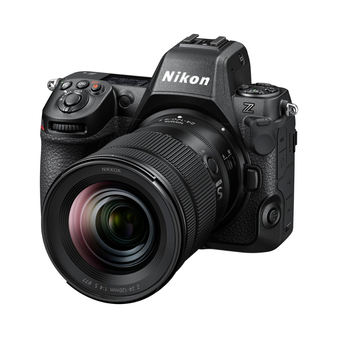 Nikon Z8 mirrorless camera with 24-120mm lens kit for professional photography and 8K video recording