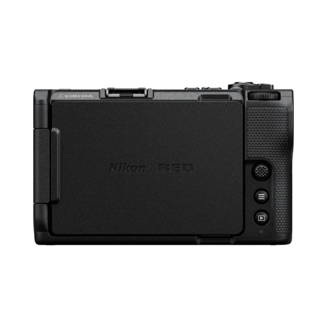 Nikon ZR 6K Cinema Camera with 24-70mm f/4 S lens, professional mirrorless video setup available at Camera Club