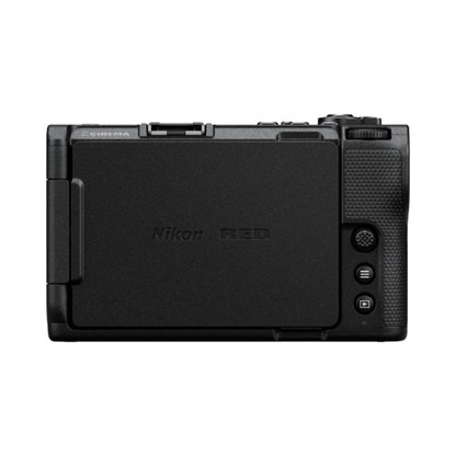 Nikon ZR 6K Cinema Camera with 24-70mm f/4 S lens, professional mirrorless video setup available at Camera Club
