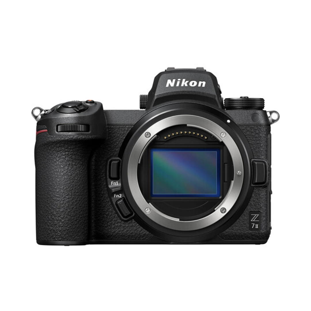 Nikon Z7II mirrorless camera body front view full-frame professional camera
