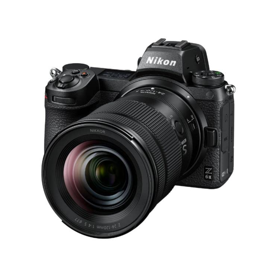 Nikon Z6 II mirrorless camera with NIKKOR Z 24-120mm f/4 S lens front view