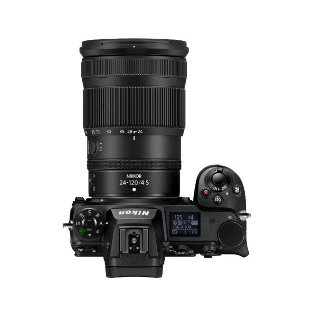 Nikon Z6 II mirrorless camera with NIKKOR Z 24-120mm f/4 S lens front view