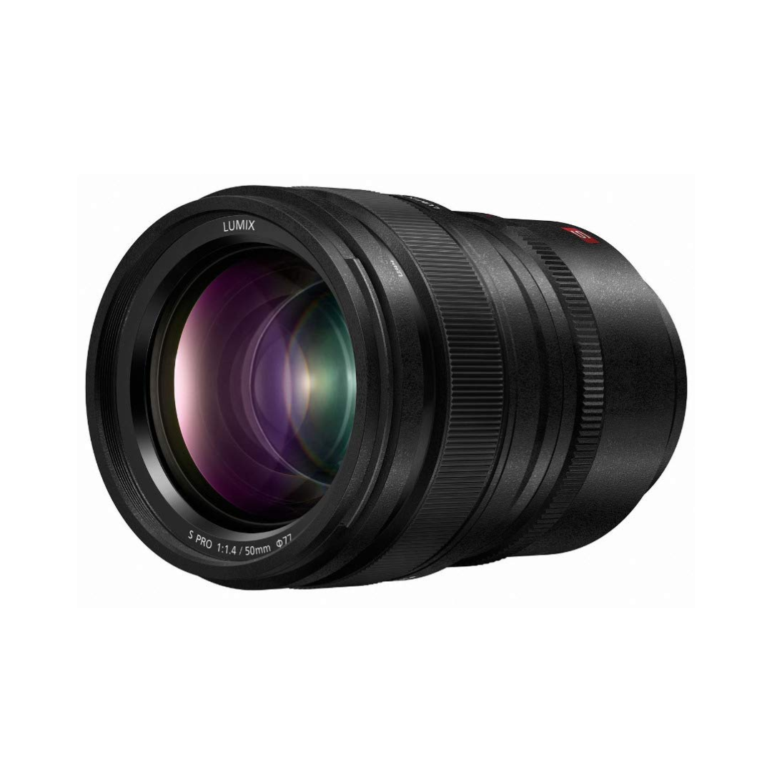 Panasonic Lumix S Pro 50mm F1.4 S-X50GC L-Mount prime lens front view