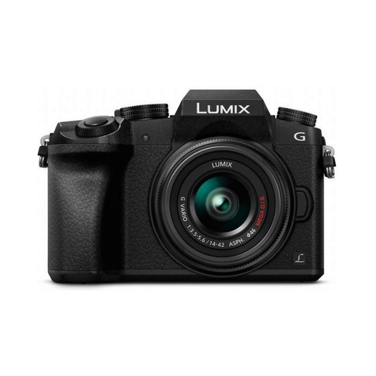 Panasonic Lumix DMC-G7KGW-K mirrorless camera kit with 14-42mm F3.5-5.6 lens for photography and video shooting