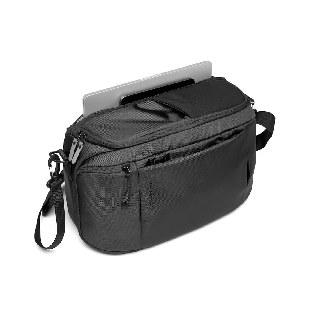 Manfrotto Advanced Hybrid Backpack M III versatile camera and laptop backpack with modular storage and durable design