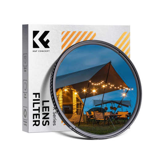 K&F Concept 82mm 6-Line Short Starlight Filter for creating starburst light effects on bright points