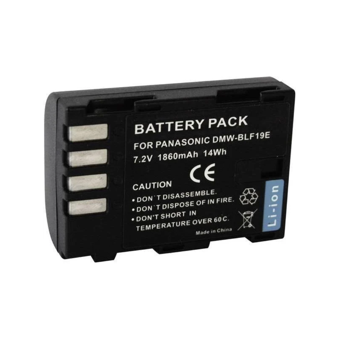 Panasonic DMW-BLF19E rechargeable lithium-ion battery for Lumix cameras available at Camera Club