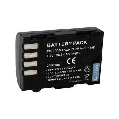 Panasonic DMW-BLF19E rechargeable lithium-ion battery for Lumix cameras available at Camera Club