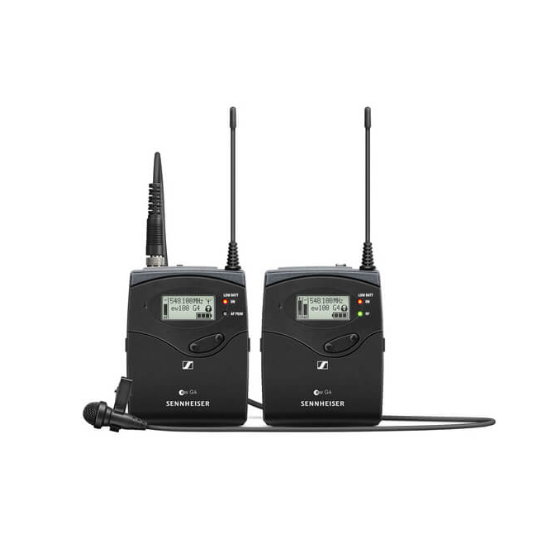 Sennheiser EW 112P G4 camera-mount wireless microphone system available for rent at Camera Club Bangalore