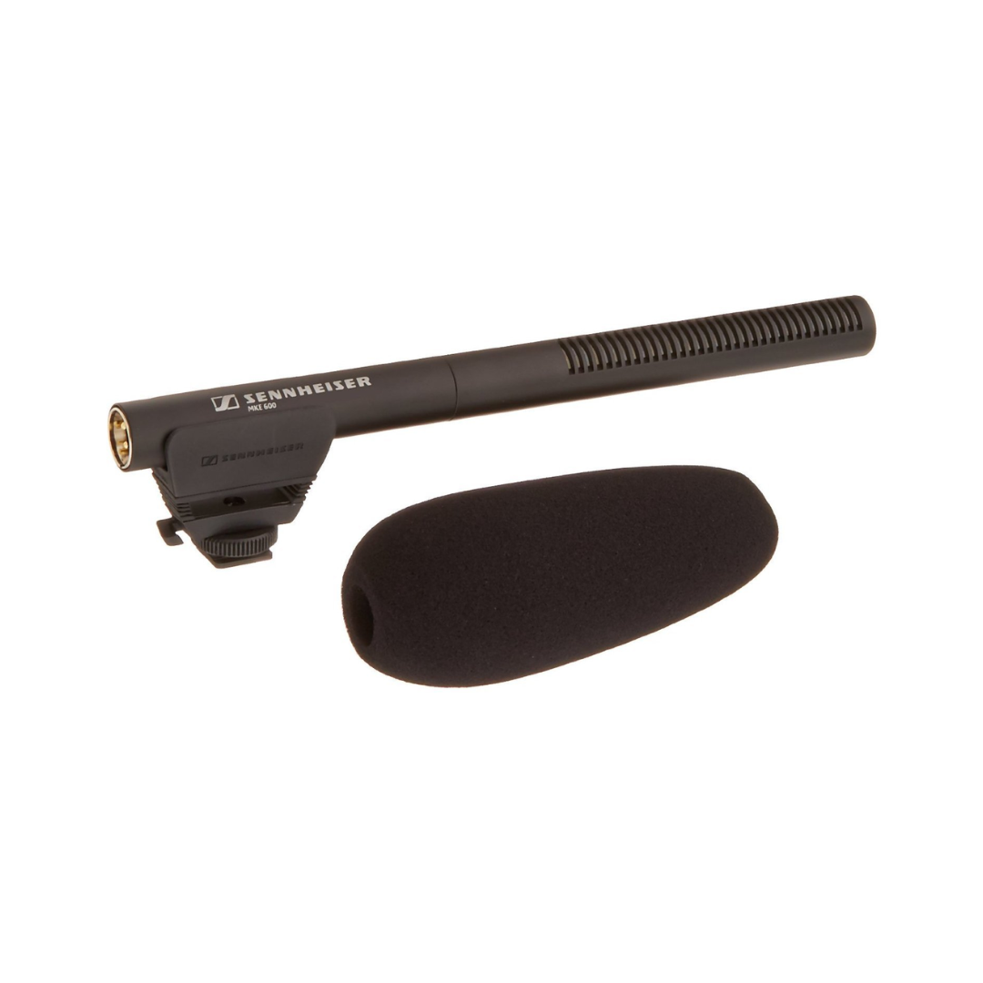 Rent the Sennheiser Professional Audio MKE 600 shotgun microphone in Bangalore from Camera Club for professional filmmaking, interviews, and broadcast-quality audio.
