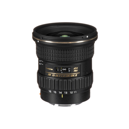 Used Tokina AT-X Pro SD 11-16mm f/2.8 IF DX II ultra-wide zoom lens available at Camera Club.