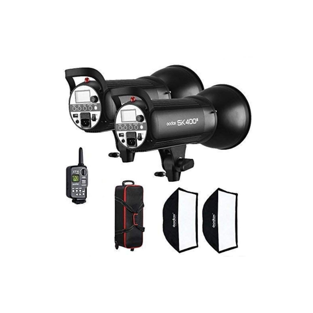 Rent the Godox SK400II Light Studio Flash Kit in Bengaluru from Camera Club. Ideal for portrait photography, product shoots, fashion, and studio lighting setups.