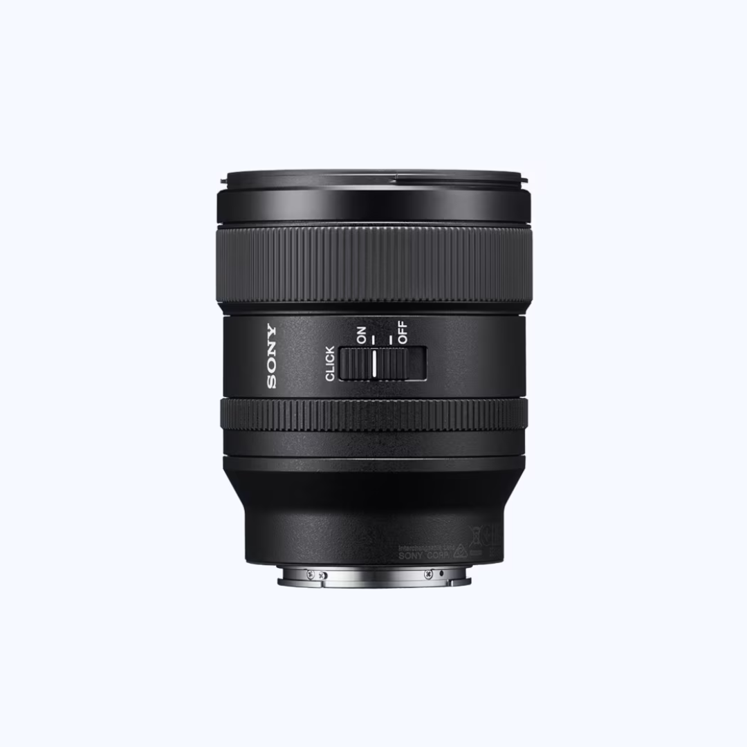 Used Sony FE 24mm F1.4 GM full-frame wide-angle prime lens available at Camera Club. Ideal for landscapes, astrophotography, street photography, and video.