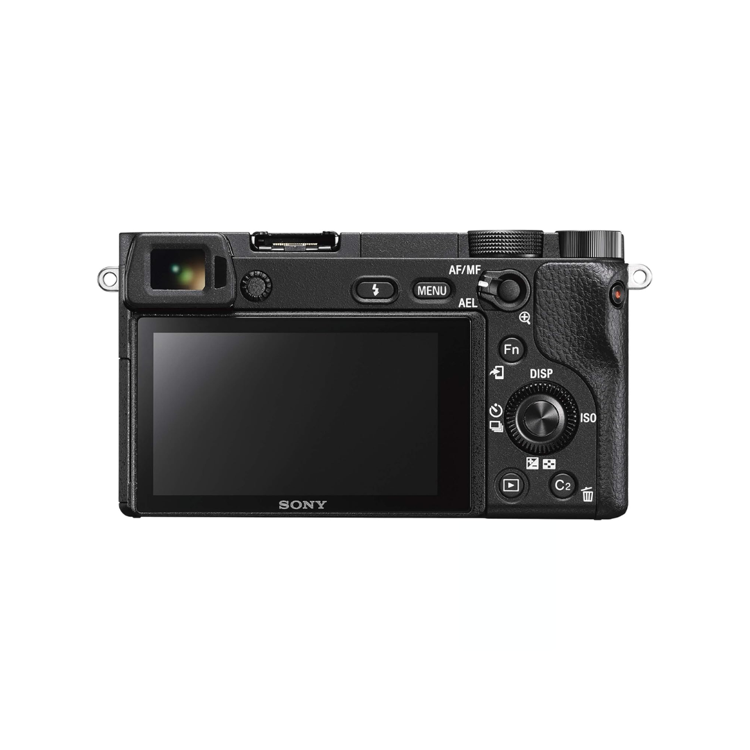 Used Sony a6500 mirrorless camera with 16–50mm f/3.5–5.6 OSS II lens available at Camera Club. Ideal for photography, videography, travel, and content creation.