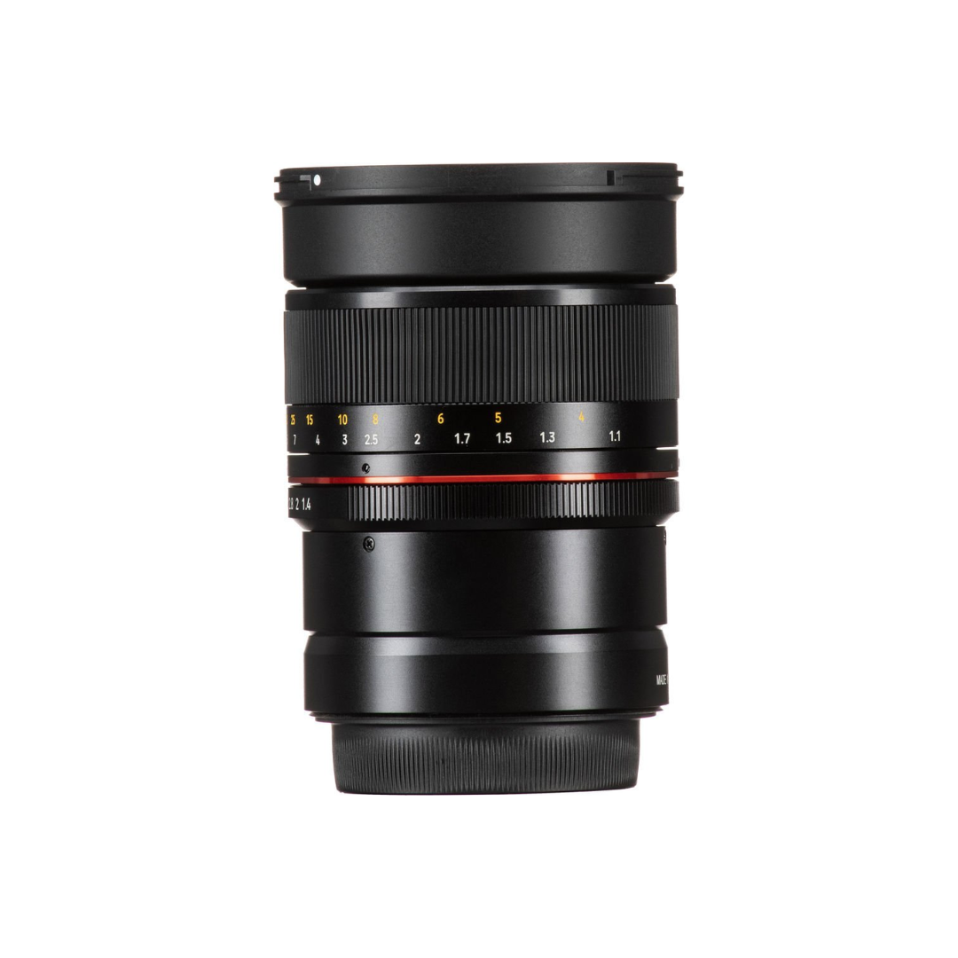 Unboxed Samyang MF 85mm f/1.4 manual focus portrait lens for Nikon Z mirrorless cameras available at Camera Club.