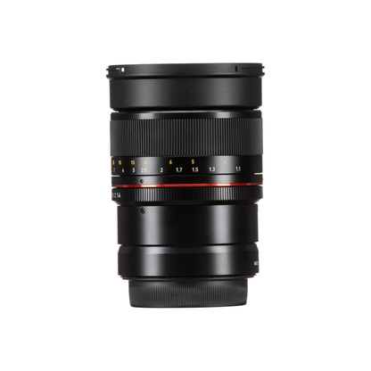 Unboxed Samyang MF 85mm f/1.4 manual focus portrait lens for Nikon Z mirrorless cameras available at Camera Club.