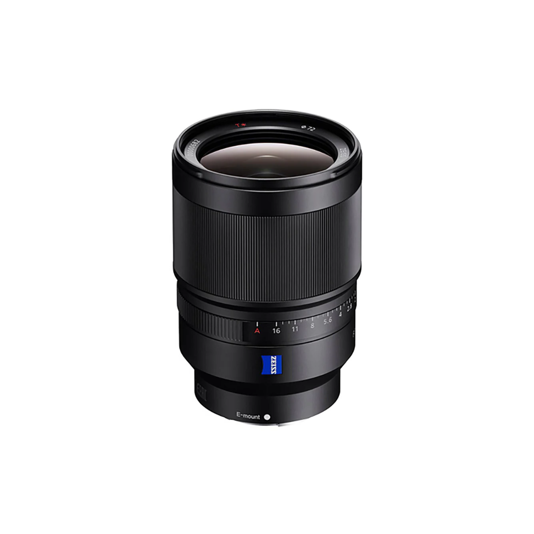 Sony Zeiss Distagon T* FE 35mm f/1.4 ZA wide-angle prime lens for Sony E-mount cameras available at Camera Club.