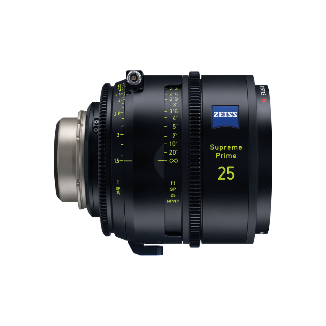 ZEISS Supreme Prime 25mm T1.5 cinema lens available for rent in Bangalore from Camera Club.