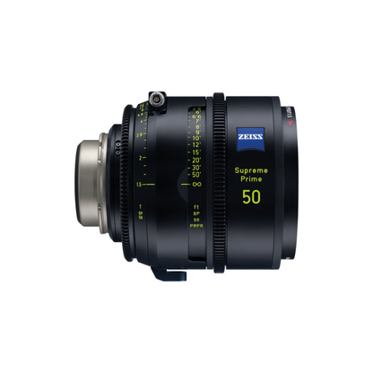 ZEISS Supreme Prime 50mm T1.5 cinema prime lens available for rent at Camera Club Bangalore.